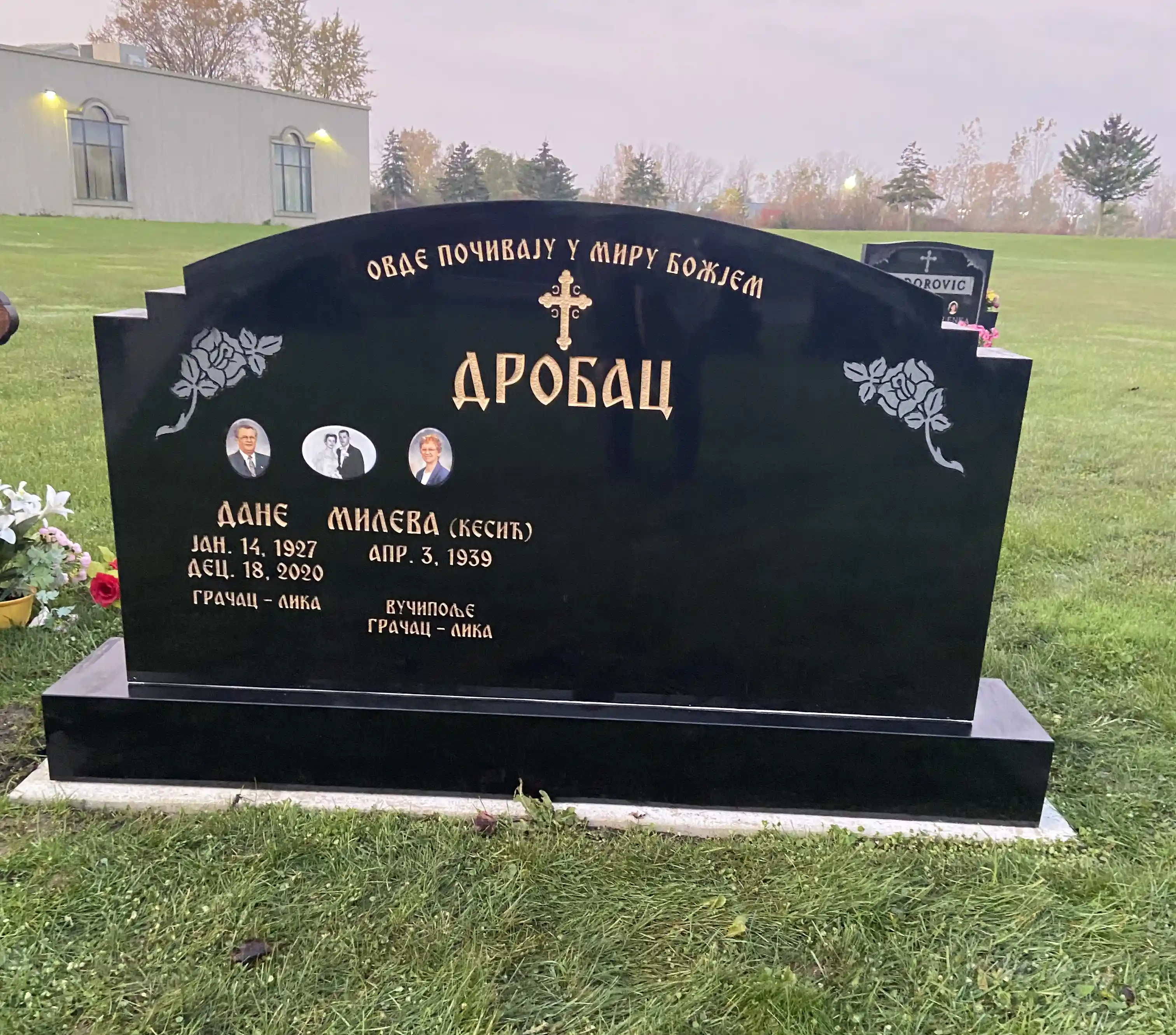 Beautiful large granite monument