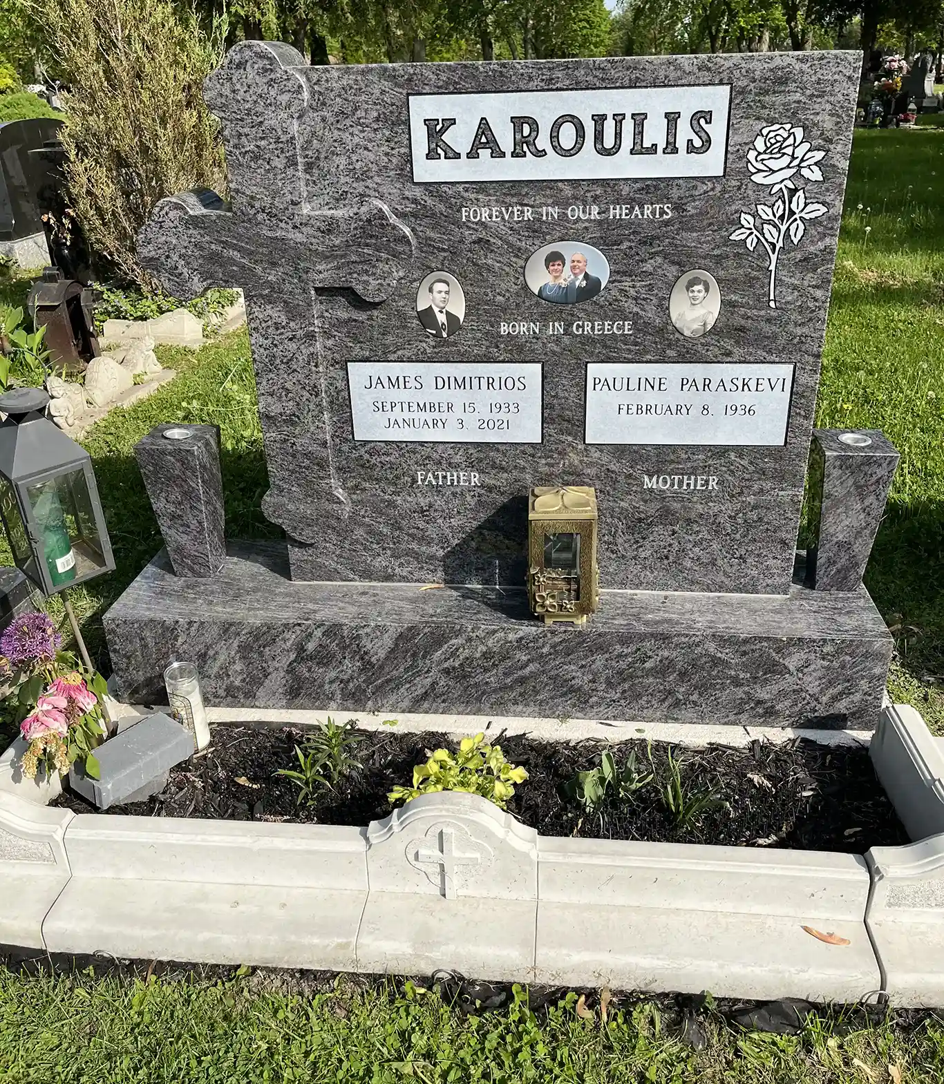 Karoulis family memorial