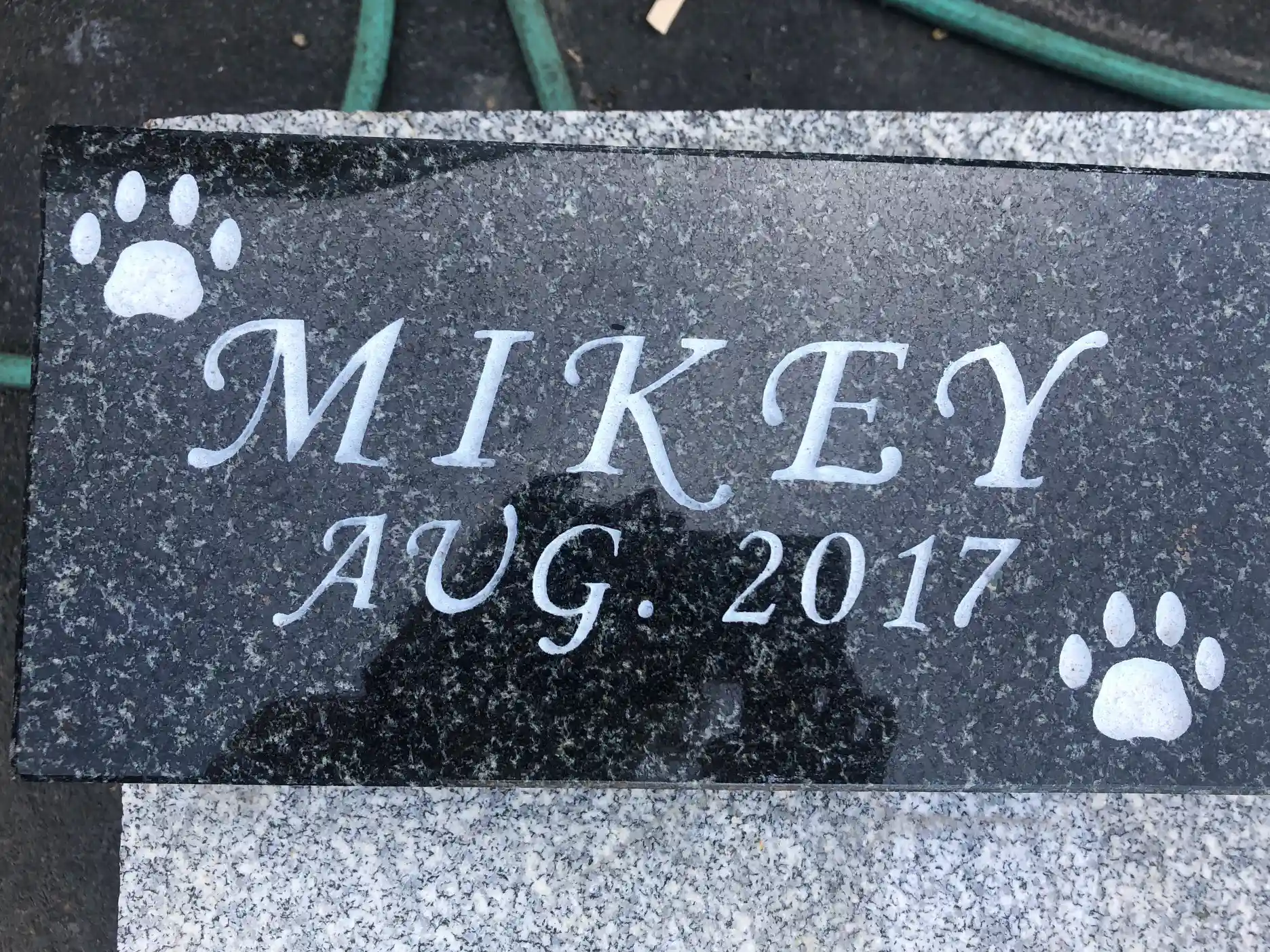 Pet memorial stone
