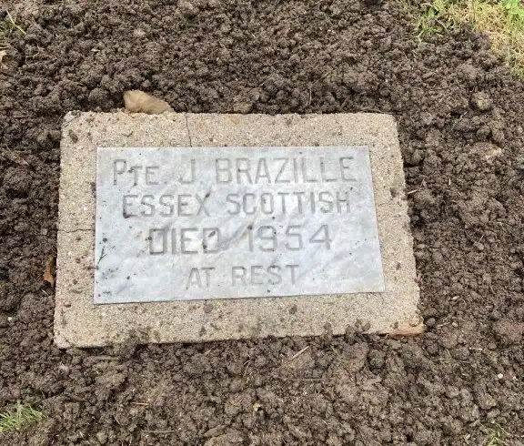 Completed memorial restoration