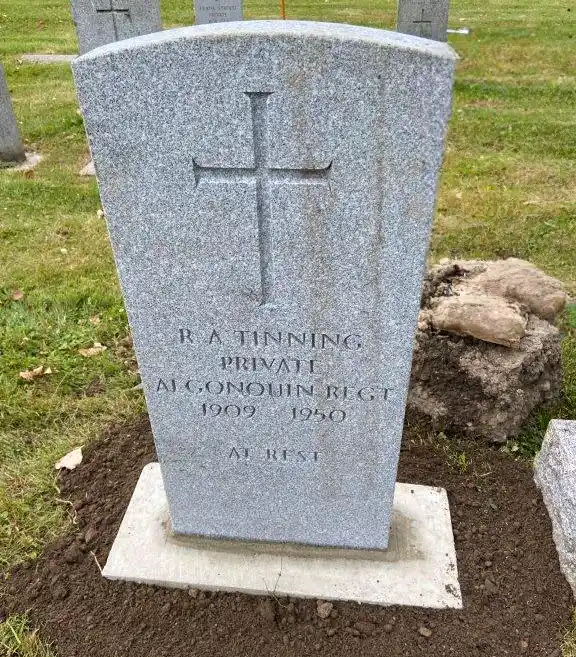 Restored war veterans memorial